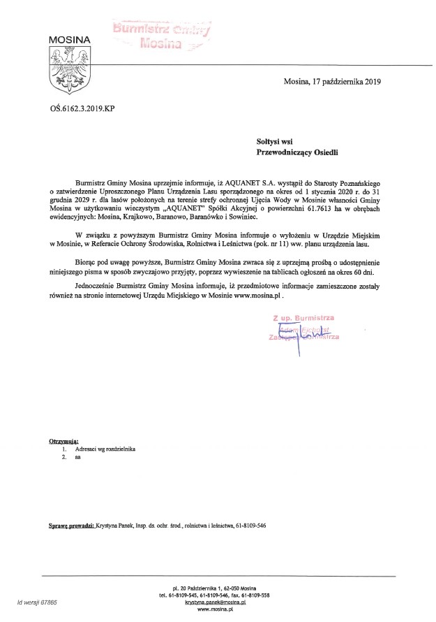 Plan urządzenia lasu