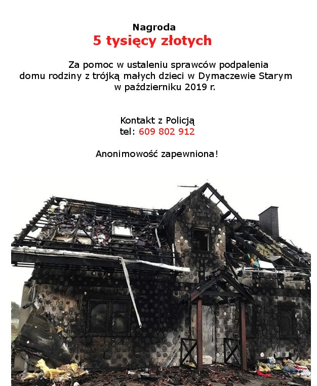 Policja szuka sprawców podpalenia