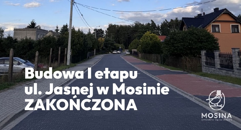 Budowa I etapu ul. Jasnej zakończona