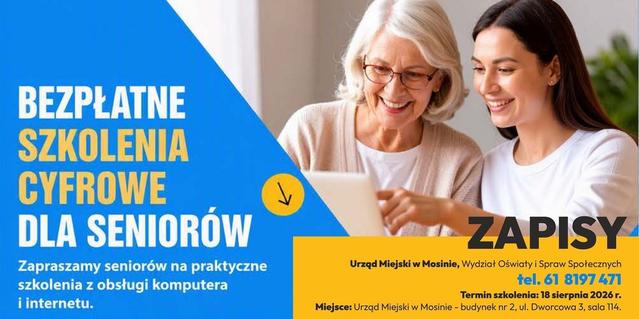 Bezpłatne szkolenia cyfrowe dla seniorów