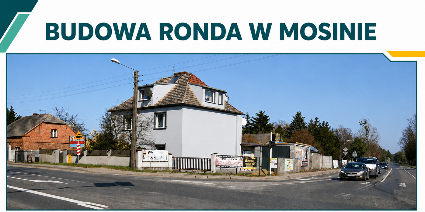 Ogłoszono przetarg na budowę ronda w Mosinie