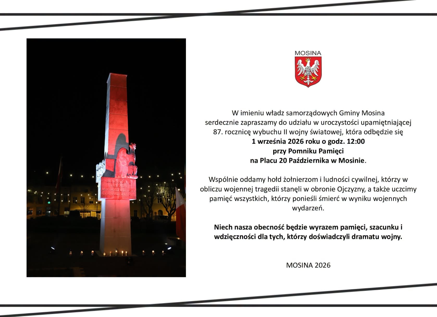 87. rocznica wybuchu II wojny światowej