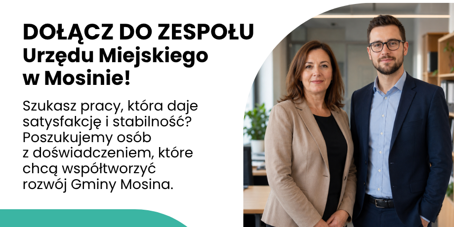 Nabór do pracy w Urzędzie Miejskim w Mosinie
