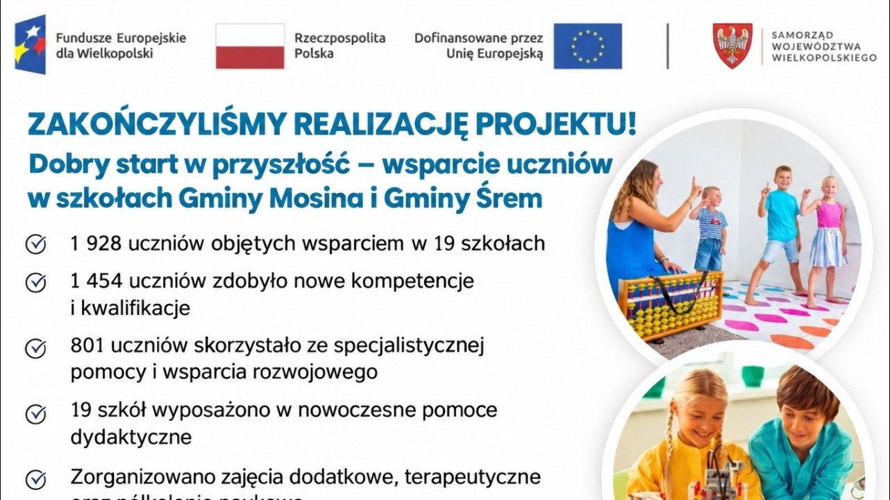 Projekt „Dobry start w przyszłość”! zakończony