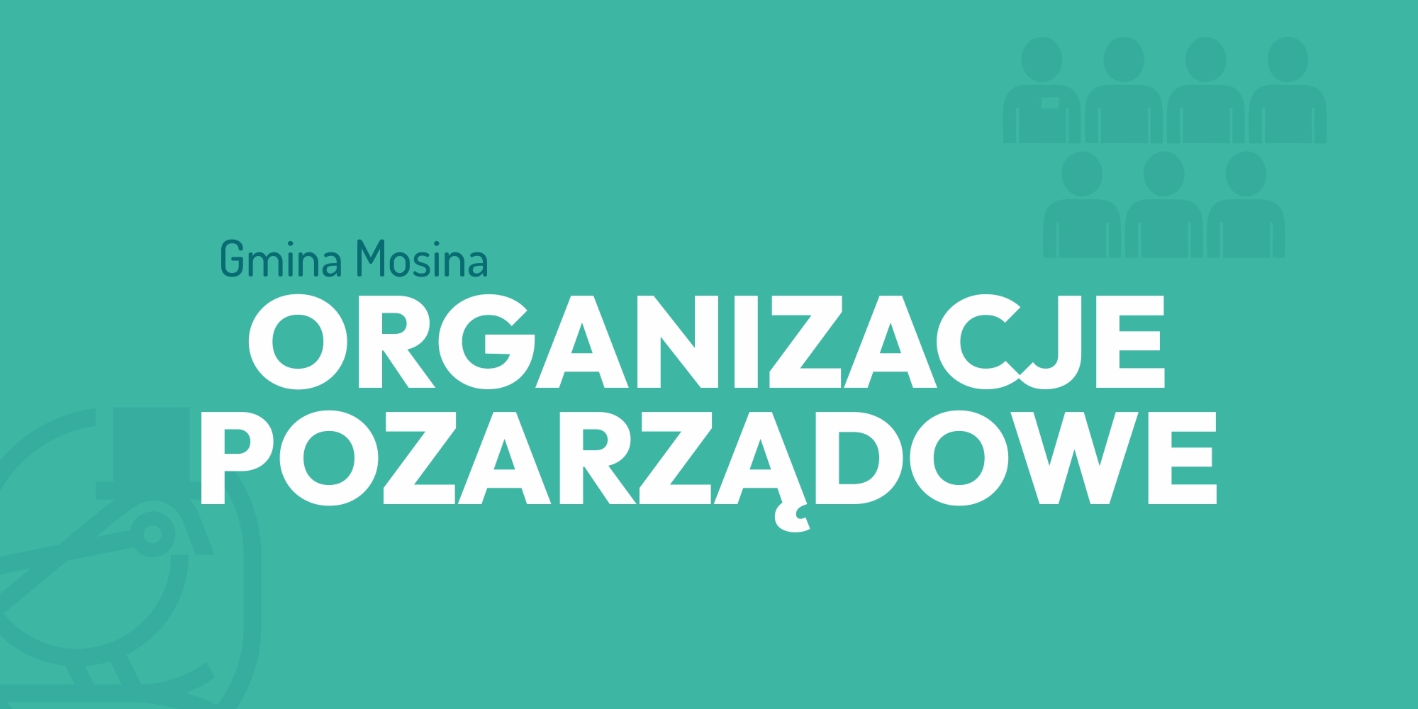 Informacja dla organizacji pozarządowych