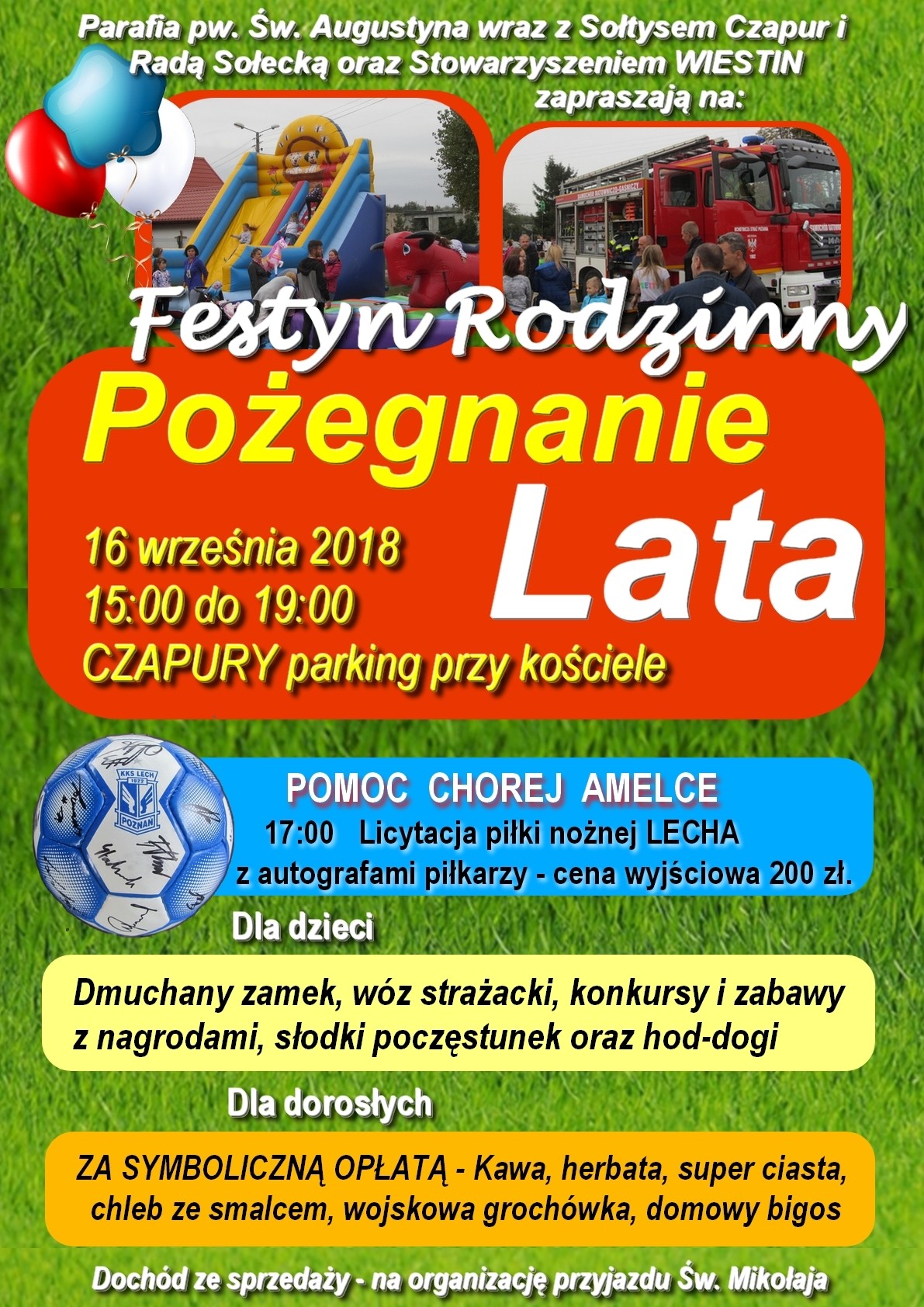 Festyn rodzinny Pożegnanie lata 2018
