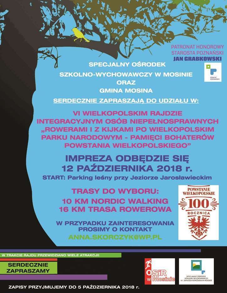 Zaproszenie do udziału w corocznym rajdzie po WPN