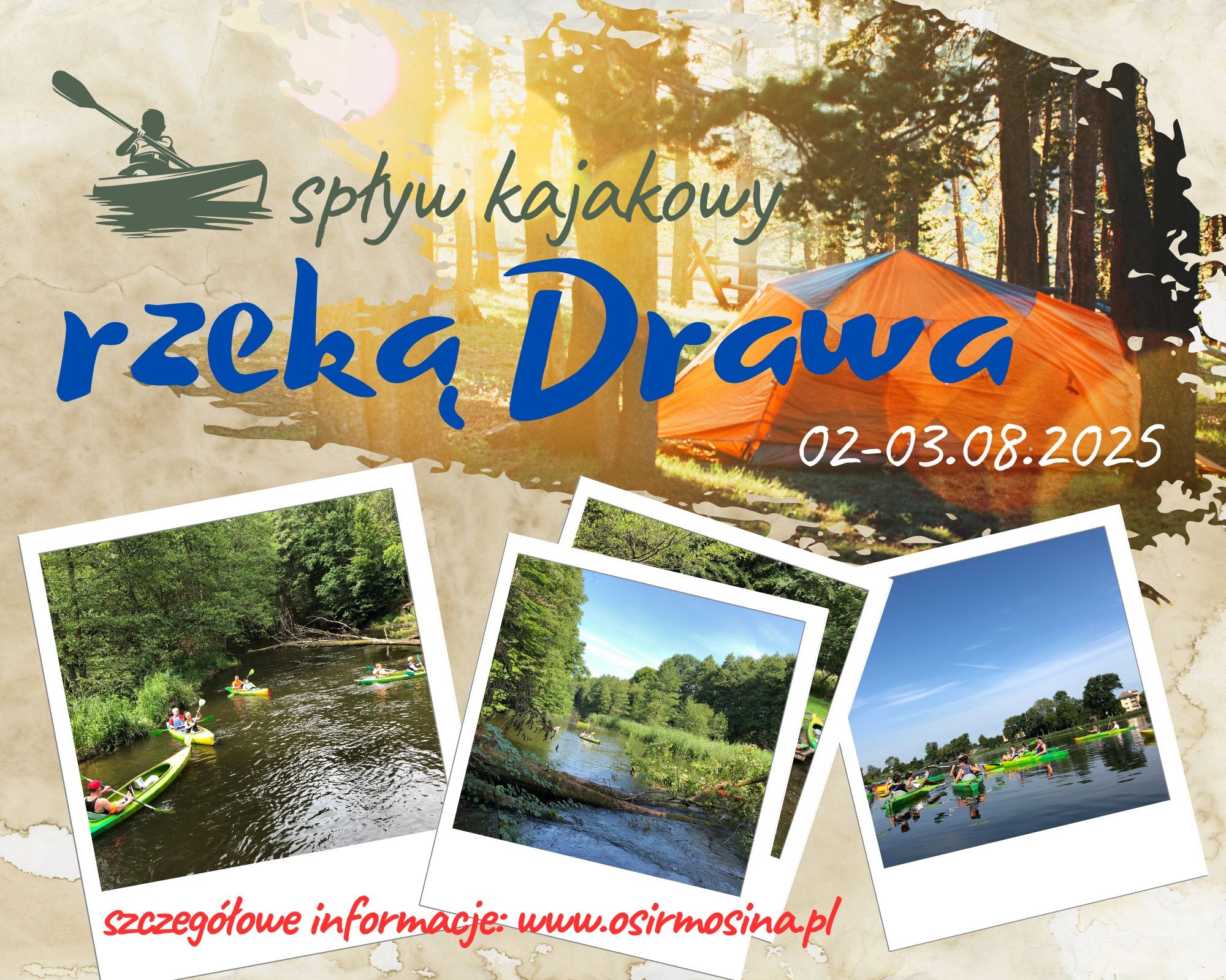 Spływ kajakowy Drawą