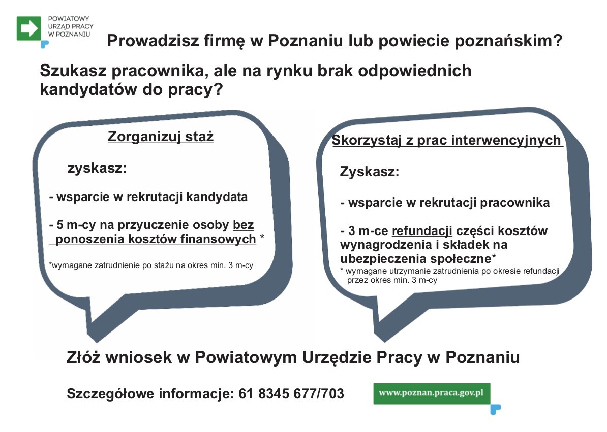 Pracodawco, zorganizuj staż!