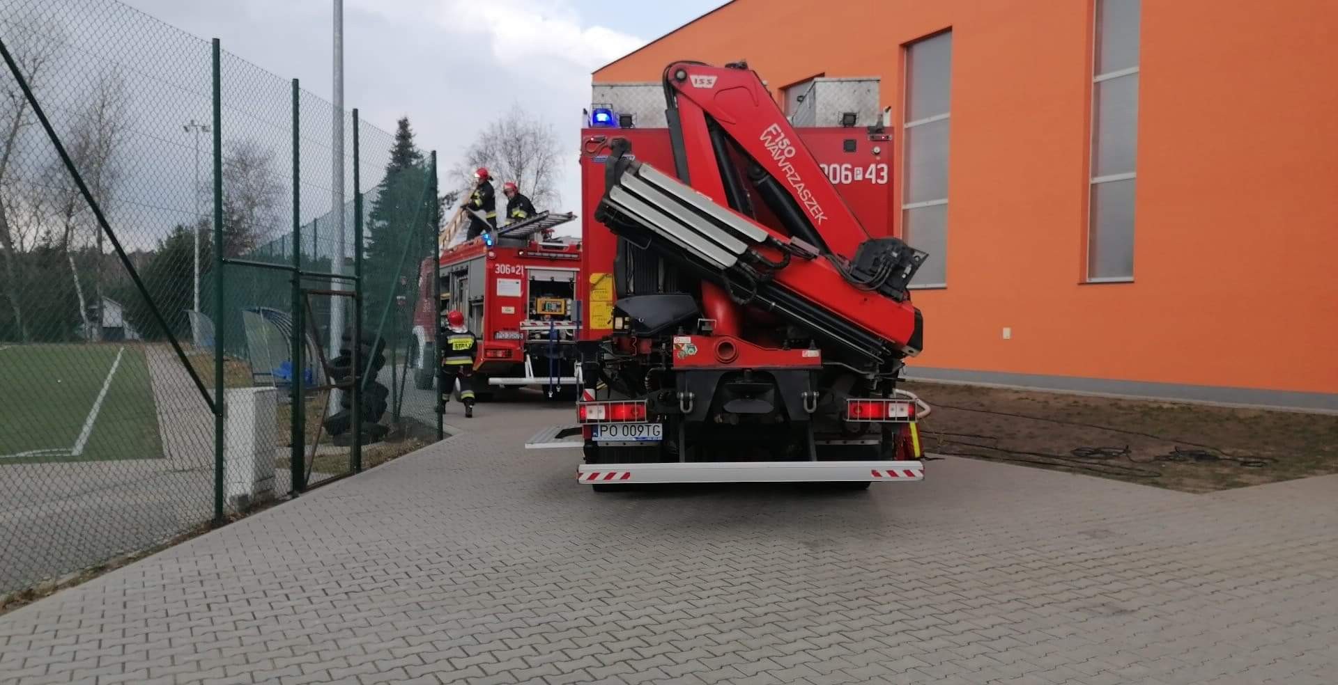 Zadymienie sali gimnastycznej w Czapurach