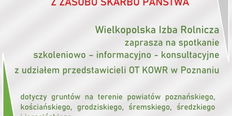 Wielkopolska Izba Rolnicza zaprasza na spotkanie