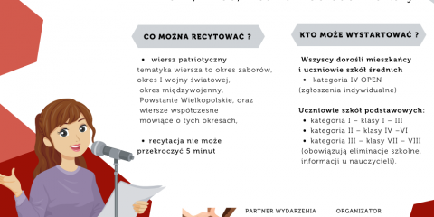 Gminny Konkurs Recytatorski “PAMIĘTAMY"