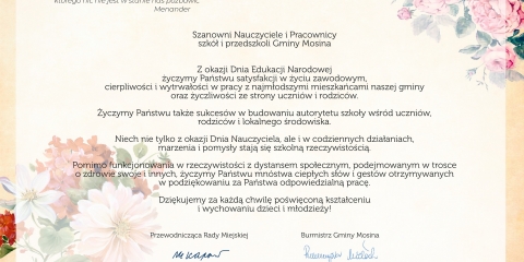 Dzień Edukacji Narodowej - życzenia
