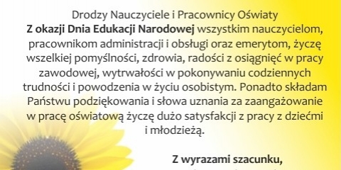 Dzień Edukacji Narodowej - życzenia