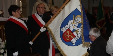 Sztandar z Kórnika u naszych sołtysów