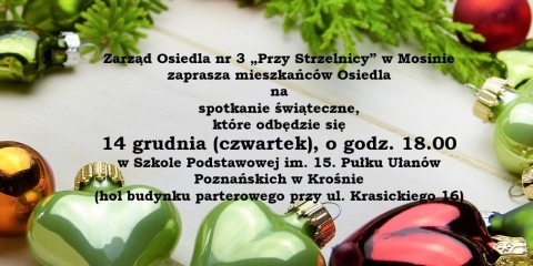 Spotkanie świąteczne na Osiedlu "Przy Strzelnicy"