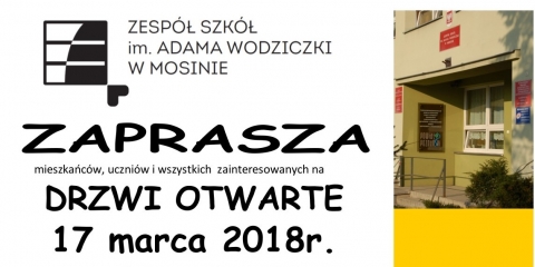 Drzwi otwarte w Zespole Szkół im. A Wodziczki