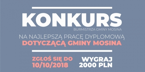 Konkurs na pracę dyplomową o Gminie 