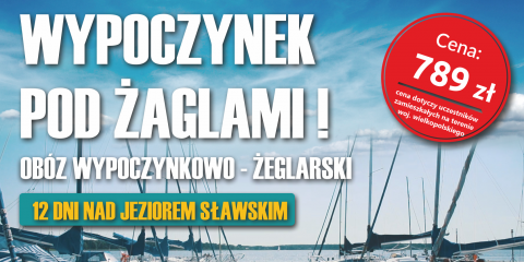 Wolne miejsca na obozie żeglarskim