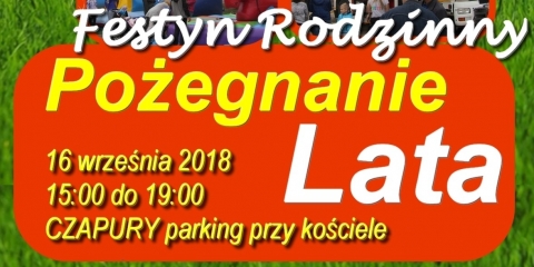 Festyn rodzinny Pożegnanie lata 2018