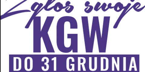Zgłoś swoje KGW