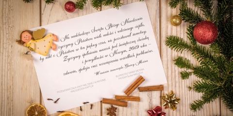 Życzenia świąteczne od władz Gminy Mosina