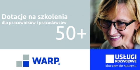 Dofinansowania unijne do wybranych szkoleń dla grupy 50 +