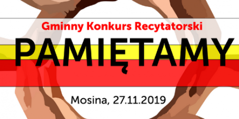 Gminny Konkurs Recytatorski “PAMIĘTAMY"