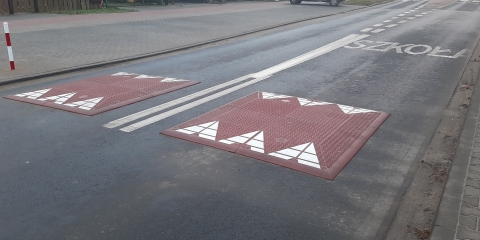 Progi zwalniające na ulicy Strzeleckiej