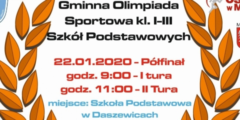 Gminna Olimpiada Sportowa klas I-III Szkół Podstawowych