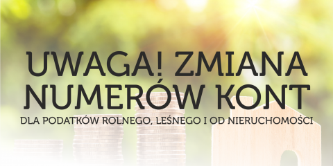 Zmiana rachunków bankowych dla podatników