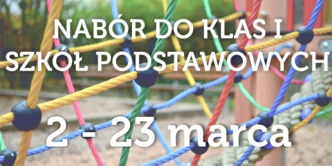 Zapisy dzieci do klas I szkół podstawowych.