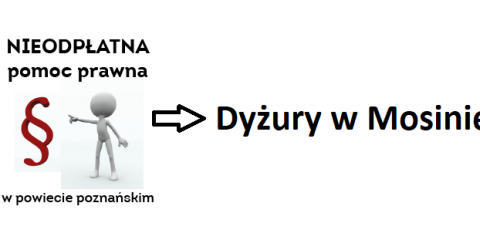Punkt nieodpłatnej pomocy prawnej w Mosinie