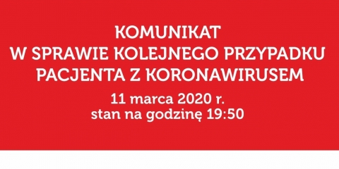 Drugi, potwierdzony przypadek koronawirusa
