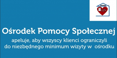 Komunikat Ośrodka Pomocy Społecznej