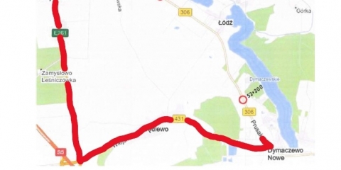 Droga wojewódzka nr 306 będzie czasowo nieprzejezdna.