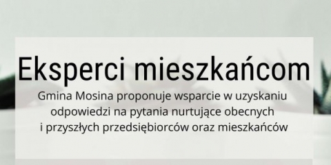Eksperci mieszkańcom