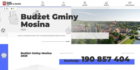 Nowe funkcjonalności portalu budżetowego Gminy Mosina