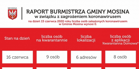 Raport Burmistrza Gminy Mosina
