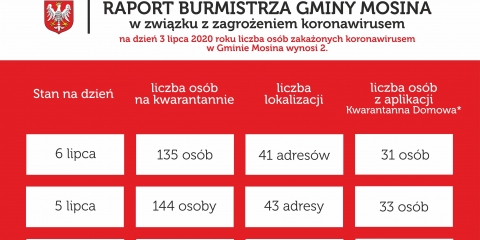 Raport Burmistrza Gminy Mosina