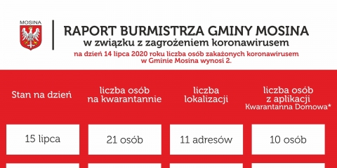 Raport Burmistrza Gminy Mosina