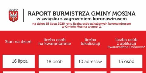 Raport Burmistrza Gminy Mosina