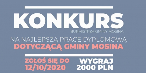 Trzecia edycja konkursu na pracę dyplomową o Gminie Mosina