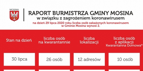 Raport Burmistrza Gminy Mosina
