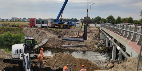 Utrudnienia na moście w Krosinku