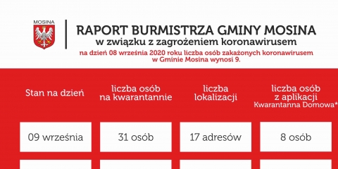 Raport Burmistrza Gminy Mosina
