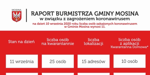 Raport Burmistrza Gminy Mosina