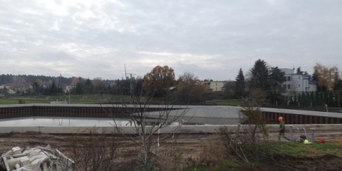 Zbiornik  na osiedlu Nowe Krosno