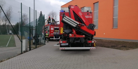 Zadymienie sali gimnastycznej w Czapurach