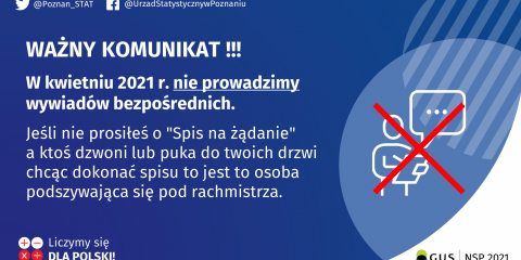 Uwaga na osoby podszywające się pod rachmistrza